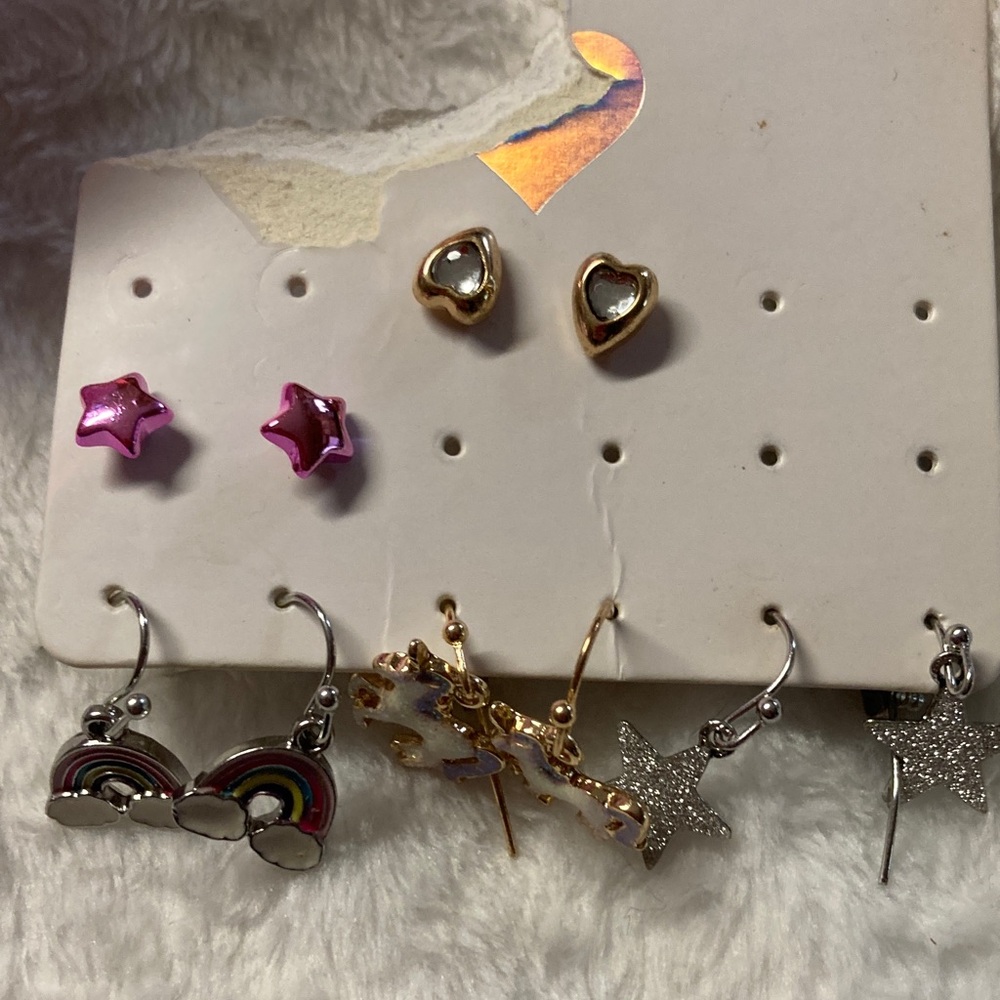 Caboodles Pink Plastic Jewelry Organizer Box with Mirror and earrings - Picture 6 of 9